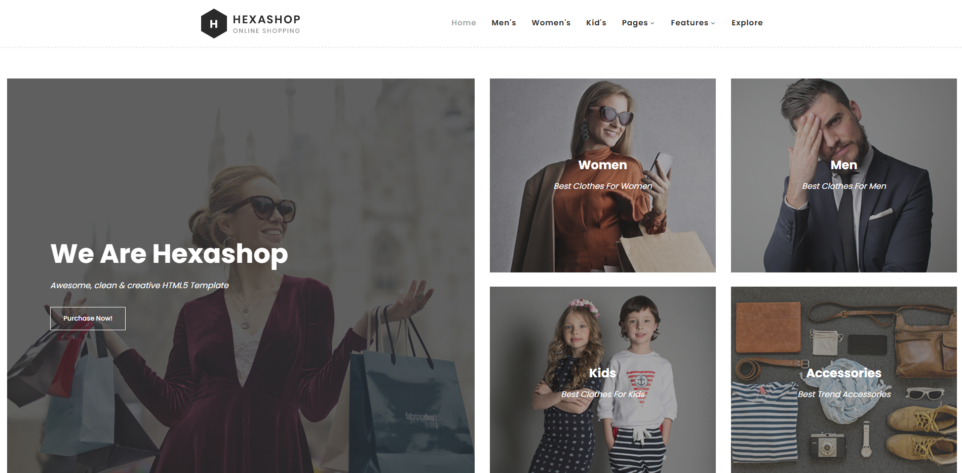 Clothing brand website